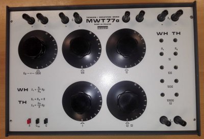 Wheatstone-híd, THOMSON MWT77a Precíziós ellenállásmérő híd